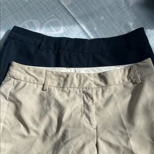 2 dress shorts Blue and Cream